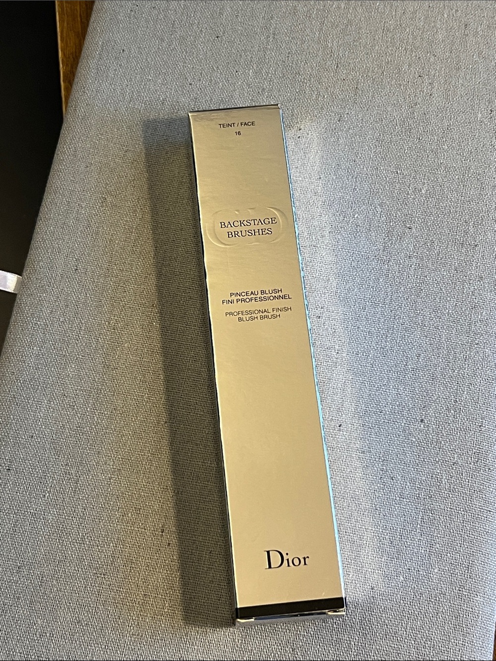 Dior Backstage Blush Brush in Gold Packaging